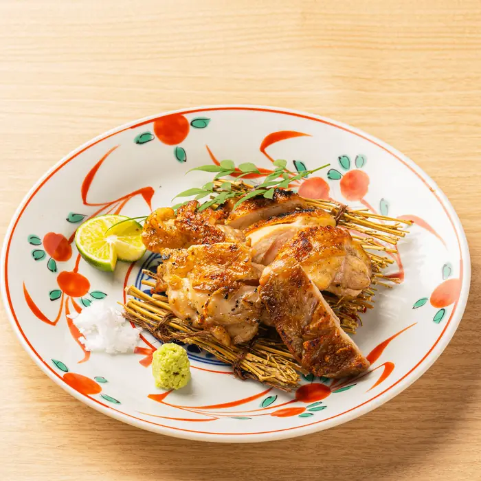地鶏の炭火焼き