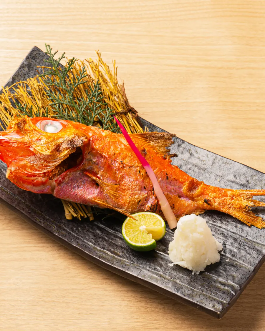 金目鯛の一本焼き